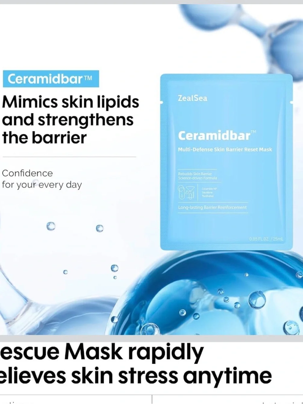 ZealSea Rescue & Repair Mask Duo - Aqua & Sky Blue